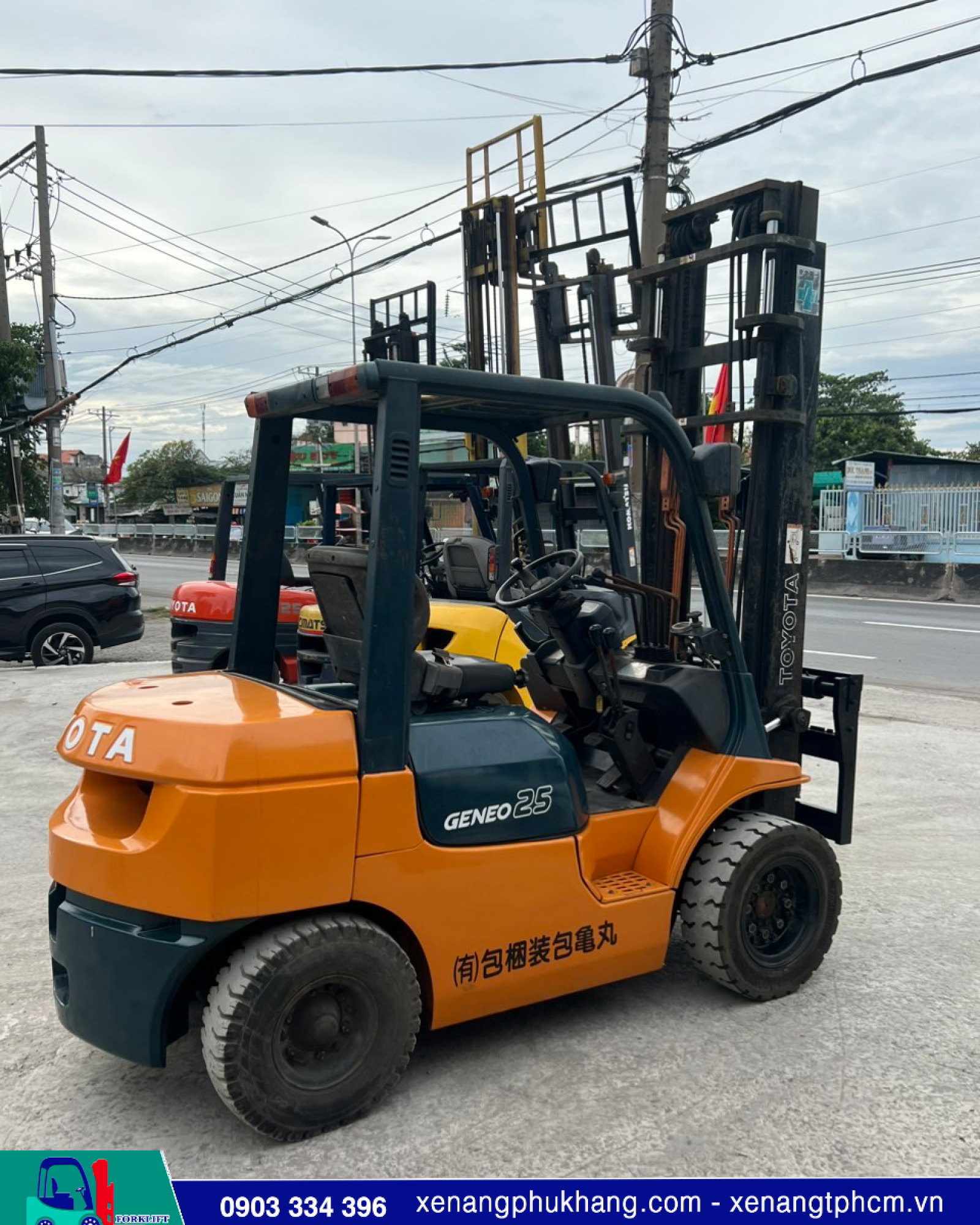 Xe Nâng Toyota 2,5Tấn 7FD25